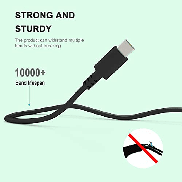 Cargador de Chromebook USB C de 45 W para Lenovo Chromebook Charger: Lenovo 100e 300e 500e 2nd Gen C330 C340 S330 S340 Flex 3 Chromebook Charger, USB-C Type C Laptop Charger AC Adapter Power Cord Repl 5