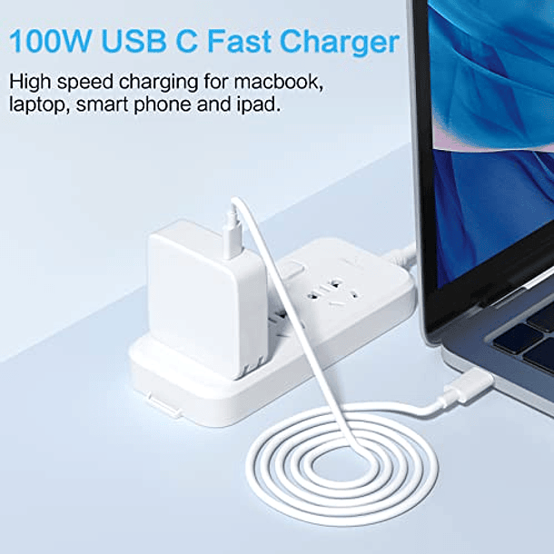 Cargador Mac Book Pro – Cargador USB C de 100 W compatible con MacBook Pro  tipo C de 16, 15, 14, 13 pulgadas, MacBook Air de 13 pulgadas, iPad Pro