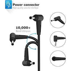 Adaptador de CA para Gateway GWTN156-1, GWTN156-5, GWTN156-4, GWTN156-9, GWTN141-2, GWTN141-10, GWTN156-7, GWTN156-7, GWNC31514-BK, Vaio FE 14, 15: Cargador de Portátil de 19V.