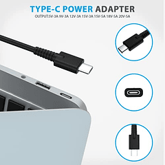 Adaptador USB-C de 100W/90W para Lenovo Thinkpad Carbon X1 5th/6th Gen, IdeaPad 13" 720/Y400/Y500/P580/P500, Yoga 370/X280/X390/X395/910/920. Cable de alimentación GX20M33579 4X20M.