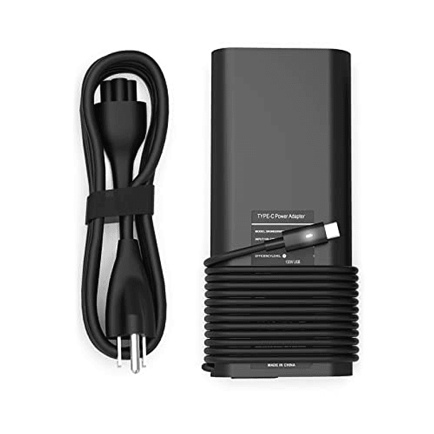 Adaptador de CA USB C de 130 W para Dell XPS 15 17 2 en 1, Precision 5530 2 en 1, Latitude 7410 7310 7210 9410 9510 5420 5520 5510. Compatible con Dell XPS 15 17 9575 9500 9700 y Precision 5550 5750 3 1