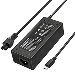 Cargador USB Tipo C Compatible con HP Chromebook X360 14-ca051wm, 14-ca052wm, 14-ca060nr, 14-ca061dx, 14, 13, 14A, 11, 11A, G6, G7, G8 EE, 14-ca020nr, 14-ca091wm, 11-ae051wm. 45W, Cable de Alimentació