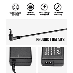 Adaptador de CA para Monitor HP-Pavilion Series 27 27xw 27xi 27er 23es 27es 25 24ea 25xw 25bw 25xi 22cwa 23xi 23bw 20xi, 19V, para pantallas LED HD de 20", 21,5", 23", 23,8", 25" y 27". Cargador de ca