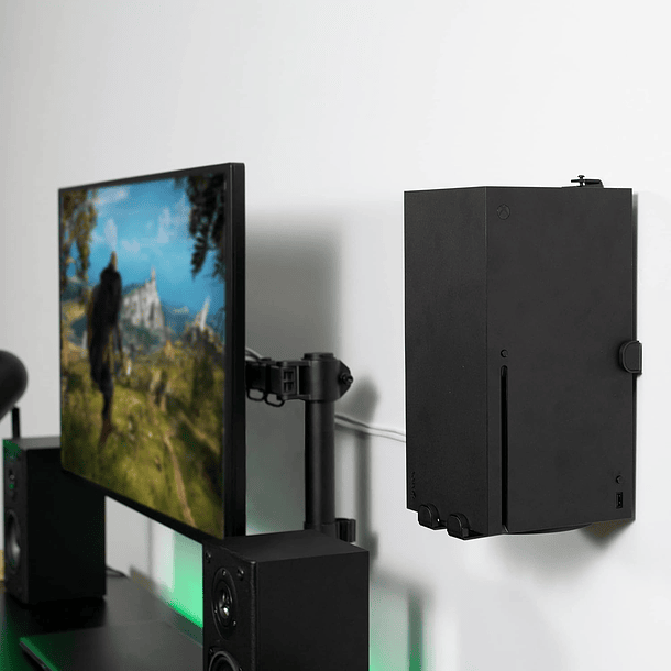 Soporte de pared de acero diseñado para consola de juegos Xbox Series X 5