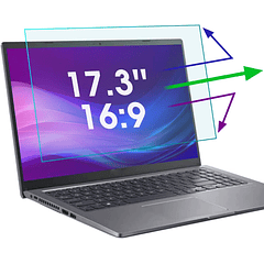 Filtro anti luz azul para computador de 17,3 pulgadas 16:09 bloquea el deslumbramiento 