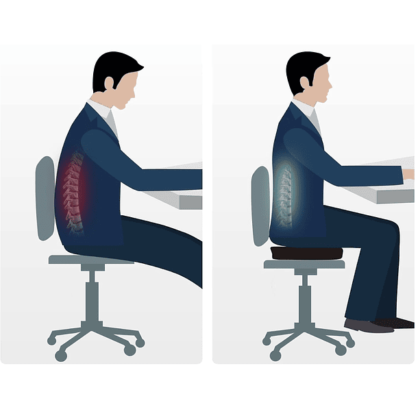 Cojín ortopédico para mejorar la postura - Espuma viscoelástica - Cojín de silla de oficina 2