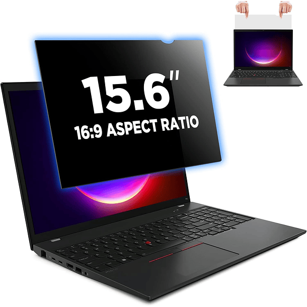 protector de pantalla de privacidad para laptop de 15.6 pulgadas de 16:9, ANTI-ESPÍA 1