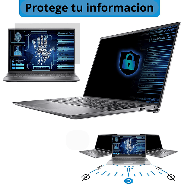 protector de pantalla de privacidad para pantalla de 22 16:09 anti-espía 3