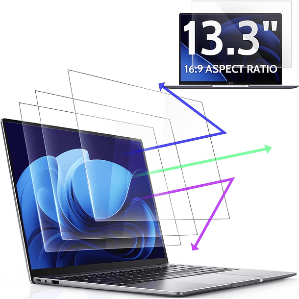 protector de pantalla de pantalla anti luz azul de 13,3 pulgadas 16:09 bloquea el deslumbramiento  1