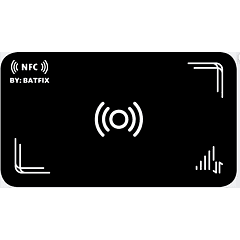 Tarjeta de presentación NFC personalizada - Metal negro