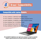 Batería Compatible para ASUS ZenBook 13, Flip S13, VivoBook S14, C41N1904 67Wh C41N1904-1- COPIA 5