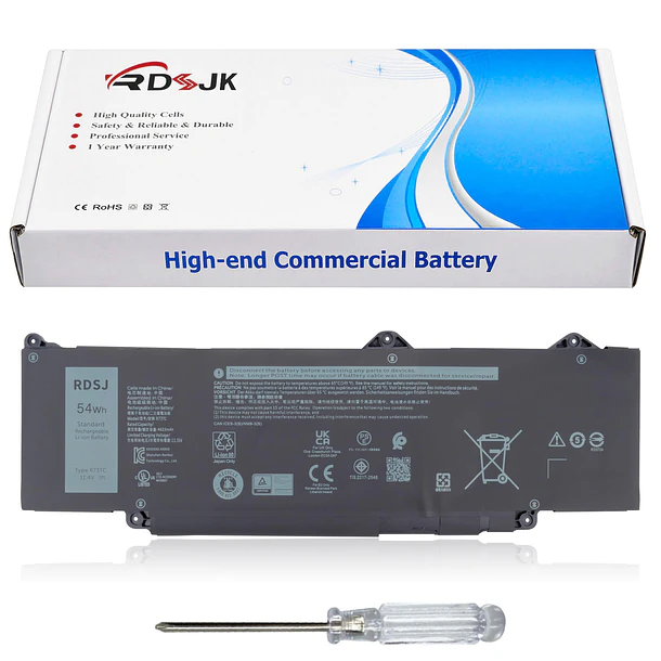 Batería de Repuesto R73TC para Dell Inspiron 14 Plus 7441 Latitude 3340 3440 3540 5340 1