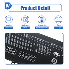 Batería de Repuesto PA5136U-1BRS para Toshiba Portege Z30 Z30-A Z30-A1301 Z30-B Z30-A1301 Z30-AK01S Z30-AK03S Z30-AK04S - Dentsing
