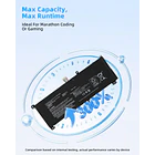 Batería de Repuesto GK5KY para Hasee 15G870-XA70K Series SQU-1611 SQU-1710 SQU-1713 11.49V 4-Cell High Performance - Jbery 3