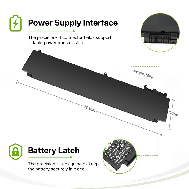 Batería de Repuesto 00HW022 para Lenovo ThinkPad T460s T470s Series 00HW022 00HW036 00HW037 SB10F46461 SB10F46460 - Tanch 4