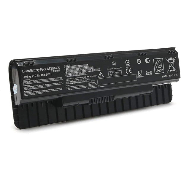 Batería de Repuesto L10M4P12 para Asus G551 G58JK G771 G771JK G771JM G551JK G551JM N551 N751 - HBFVG 1