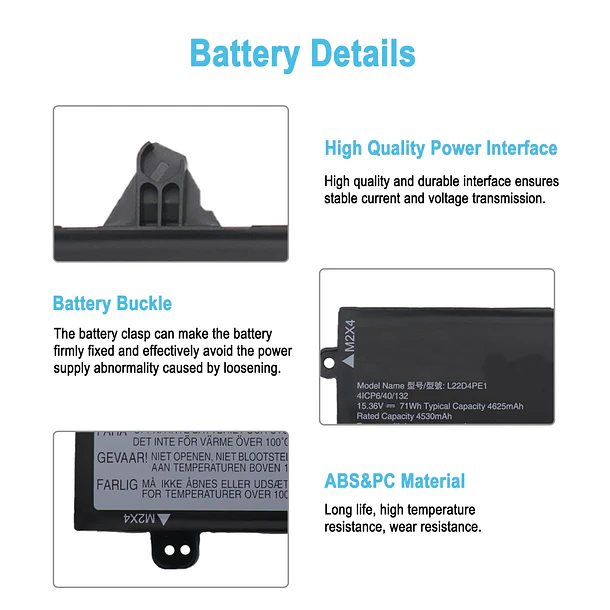 Batería de Repuesto L22D4PE1 para Lenovo ThinkBook 16 G6 ABP G6 IRL ThinkBook 16 G7 - TAICROWNE 4
