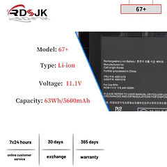 Batería de Repuesto KV690 para Lenovo ThinkPad X230T(X230 Tablet) X220T X220i 52+ 0A36316 0A36317 45N1074
