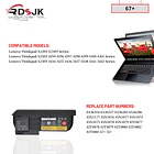 Batería de Repuesto KV690 para Lenovo ThinkPad X230T(X230 Tablet) X220T X220i 52+ 0A36316 0A36317 45N1074 3