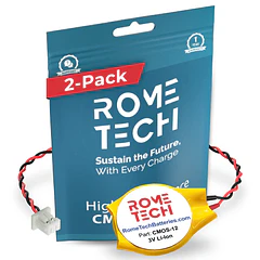 Batería CMOS RTC de Repuesto para Lenovo Yoga 720-12IKB - Laptop Backup 3V RTC CR 2025 - Rome Tech
