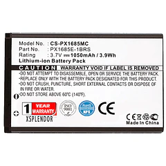Batería de Repuesto CS-PX1685MC-ZFH2 para Toshiba Camileo S20 Camileo S20-B PN 084-07042L-009 084-07042L-029 PA3792U-1CAM-01 PX1685 - XSPLENDOR XPS