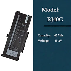 Batería de Repuesto RJ40G para Dell Latitude 5520 5420,Precision 3560 Series Laptop,New Latitude 15 5520 - WWGTMC