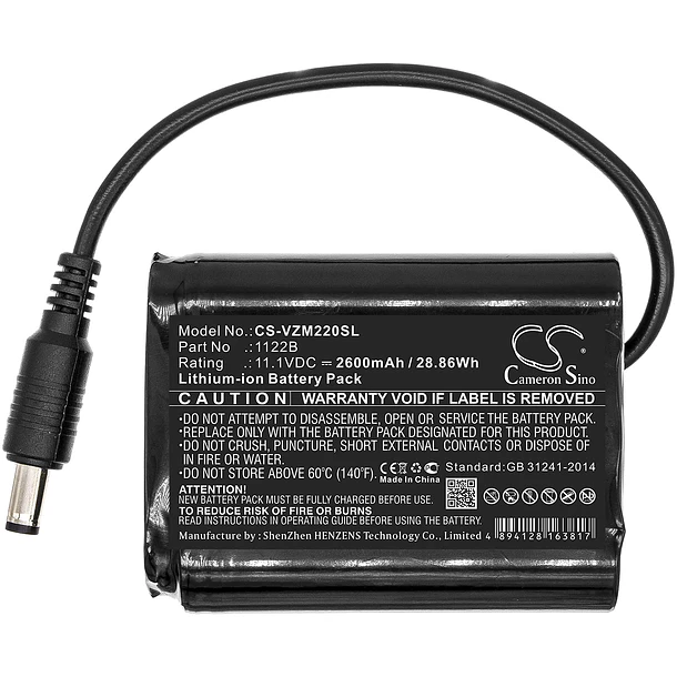 Batería de Repuesto CS-VZM220SL para Venture Heat ZMCB2200 MC-1645 1122B (11.1V) - Enyuly 3