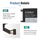 Batería de Repuesto L18M4P90 para Lenovo ThinkPad L13 Yoga Series SB10T83120 L18D4P90 L18C4P90 02DL032 5B10W13933 - ETESBAY 5