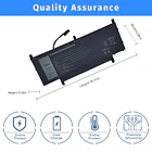 Batería de Repuesto N7HT0 para Dell Latitude 9510 2-in-1 Latitude 9510 9520 Series Notebook TVKGH 4