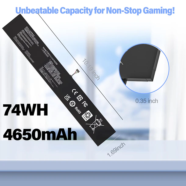 Batería de Repuesto RR03XL para ASUS ROG Ally 2023 RC71L/PC71L/NR2301L 7