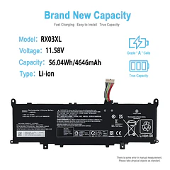 Batería de Repuesto RX03XL para HP EliteBook 640 630 660 645 G11 ProBook 440 445 - TAICROWNE