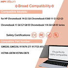 Batería de Repuesto GM02XL para HP Chromebook X360 11 G1 Chromebook 14 G5 14-CA000NA 11 - HPXXDJA 5