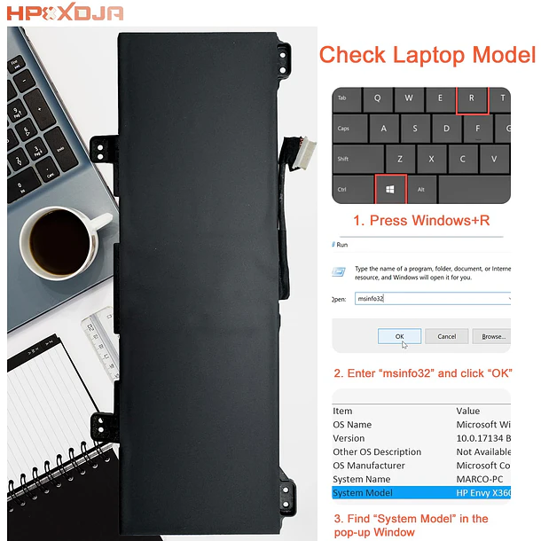 Batería de Repuesto GM02XL para HP Chromebook X360 11 G1 Chromebook 14 G5 14-CA000NA 11 - HPXXDJA 6