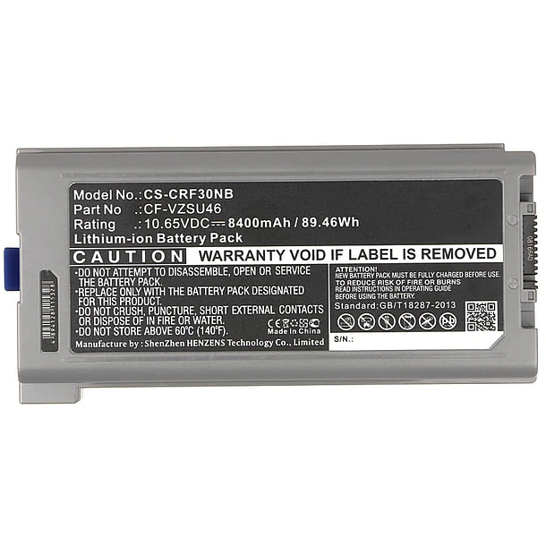 Batería de Repuesto BJDC187 para Panasoni'c CF-VZSU1430U,CF-VZSU46,CF-VZSU46AU,CF-VZSU46R,CF-VZSU46S,CF-VZSU46U,CF-VZSU71U,CF-VZSU72U,8400mAh - Ouciesa 5