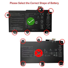 Batería de Repuesto B31N1726 para diversos equipos compatibles según modelo B31N1726 - LIXIEKE