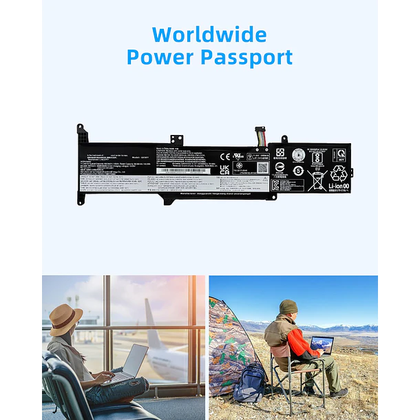 Batería de Repuesto GK5KY para Lenovo for IdeaPad 3-14ADA05 3-14ARE05 3-14IGL05 3-14IIL05 3-14IML05 3-15ARE05 3-15ITL05 6