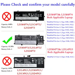 Batería de Repuesto L21M4P73 para diversos equipos compatibles según modelo L21M4P73 - EPYOBW