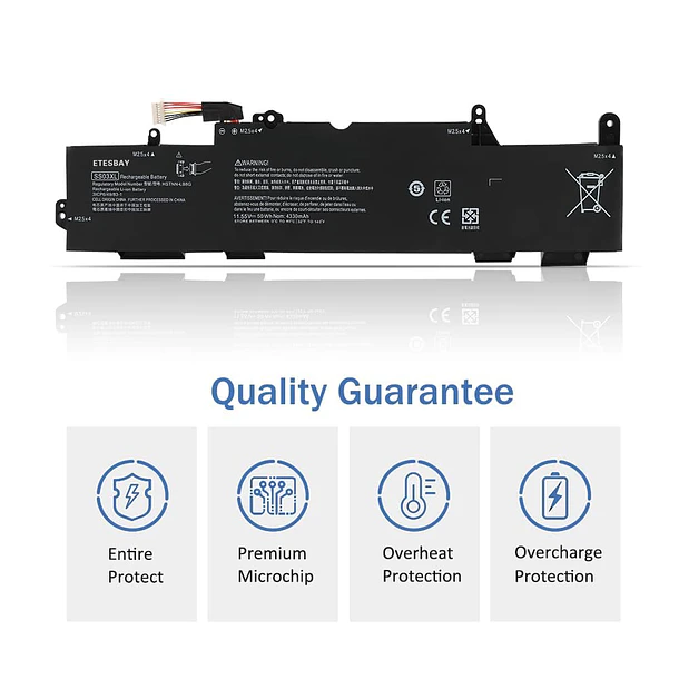 Batería de Repuesto para Hp EliteBook 730 735 740 745 755 830 840 846 - KingSener ETESBAY 2