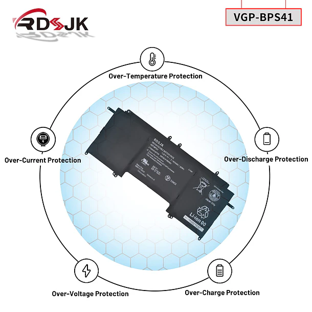 Batería de Repuesto VGP-BPS40 para Sony Vaio Flip 13 SVF13N SVF13N13CXB SVF13N17SCB SVF13N17SCS SVF13N17PXB SVF13N18SCB - RDSJ 6