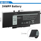 Batería de Repuesto JC04 para Dell Latitude 5401 5410 5501 5510 5411 5511 Precision 3541 2