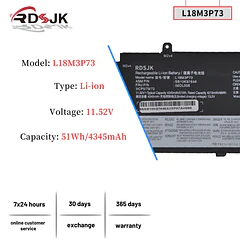 Batería de Repuesto L17M6P52 para Lenovo ThinkPad T490 T495 P43S T14 P14S 1st 2nd Gen - RDSJ
