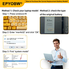 Batería de Repuesto 7FMXV para diversos equipos compatibles según modelo 7FMXV - EPYOBW