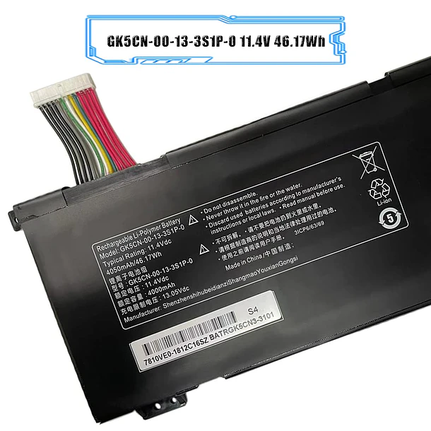 Batería de Repuesto para MECHREVO X8Ti Z2 MACHENIKE T90 Plus T90-T3p F117-B F117-B6 for - LIXIEKE 2