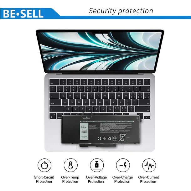 Batería de Repuesto JC04 para Dell Latitude 5401 5410 5501 5510 5411 5511 Precision 3541 5