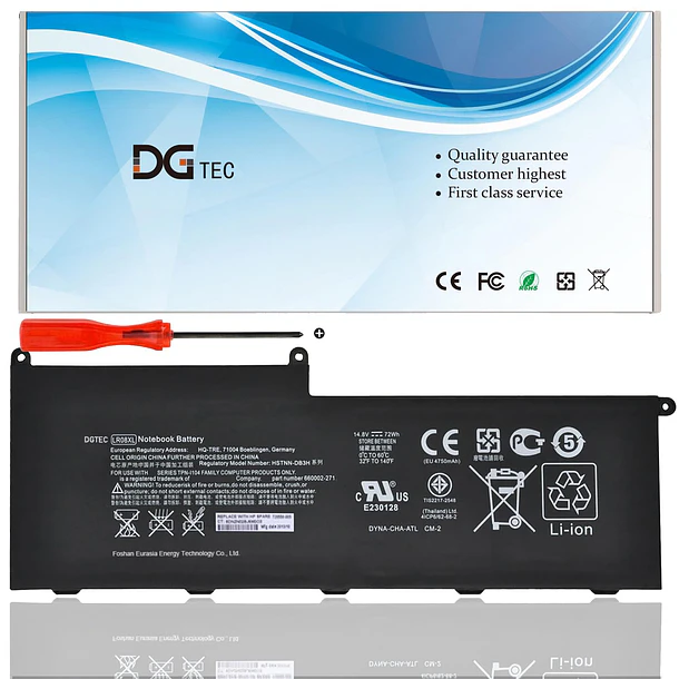 Batería de Repuesto LR08XL para HP Envy 15-3000 15-3100 15-3200 15-3300 15-3000tx CTO HSTNN-DB3H HSTNN-UB3H - DGTEC 1
