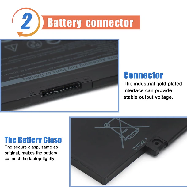 Batería de Repuesto MV07R para Dell G3 15 3500 3590 3700 3790 G5 15 5500 - ASODI 3