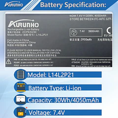 Batería de Repuesto JPFMR para Lenovo Yoga 500-15IBD 500-15ISK 500-14IBD 500-14IHW IdeaPad 310S-14AST 310S-14ISK 310S-14AST