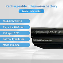 Batería de Repuesto BP02XL para Fujitsu LifeBook E733 E734 E736 E743 E744 E746 E753 E754