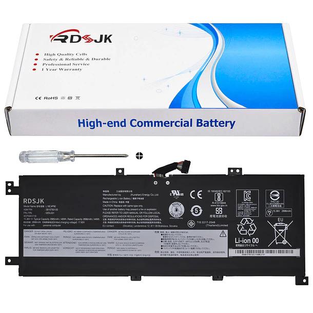 Batería de Repuesto L18C4P71 para Lenovo ThinkPad L13 Yoga 20R5 20R6 Series 02DL030 02DL031 02DL032 1