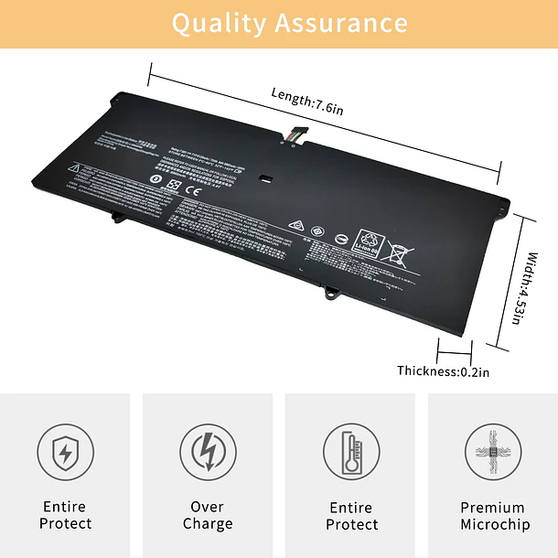 Batería de Repuesto L16M4P60 para Lenovo Yoga 920 920-13IKB 920-131KB 920-13IKB-80Y7 80Y8 81TF Ideapad Flex - NBULBL 4